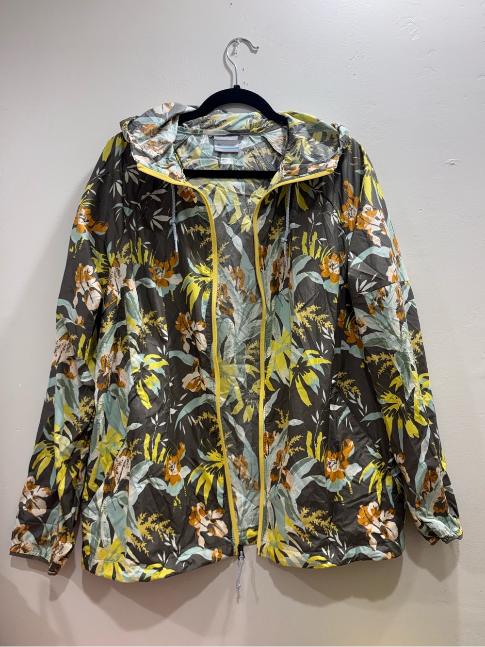 Columbia Side Hill Floral Printed Windbreaker Jacket Women’s L